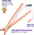 PURPLEBIRD 7 Inch 21-Teeth Chunkers Dog Grooming Scissors, Professional Blunt Tip Trimming Shears for Dogs Cats