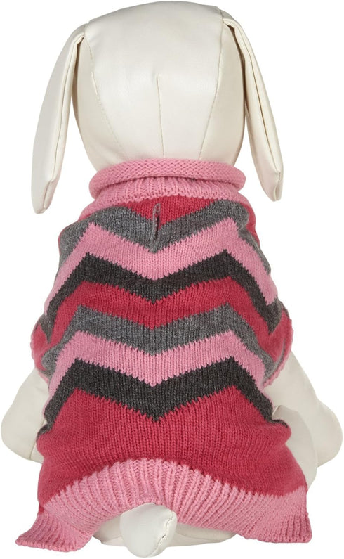 Huxley and Kent Sweater - Herald Stripe, Pink, Large