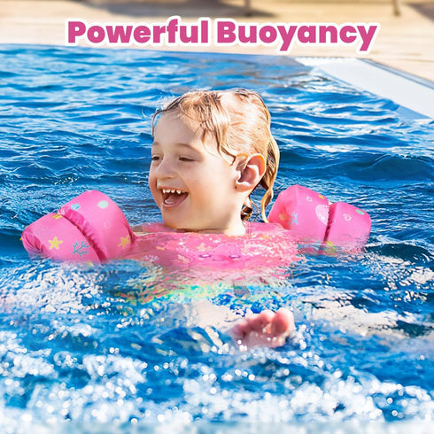 Heysplash Kids Swimming Vest, Toddler Floaties, Swim Jacket Water Wing Arm Baby Float, Puddle Jumper Aid for Boy Girl