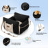 25 lbs, ZOMISIA Dog Car Seat for Small Dogs - Waterproof Pet Booster Seat for Car with Clip-On Safety Leash, Travel