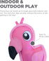 Outward Hound Fire Biterz Flamingo Plush Interactive Dog Toy, Small Firehouse Material