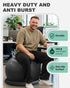Trideer Exercise Ball for Office Desk, Yoga Ball Chair to Relieve Back Pain, Stability & Fitness Ball Seat with Base