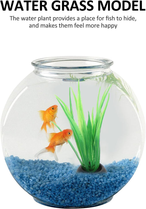 POPETPOP 40 Pcs Mini Plants Artificial Seaweed Aquarium Plants, Small Fake Aquarium Plant Decor for Betta Fish