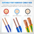 300PCS CE1 22-16 Nilight Closed End Crimp Terminal Gauge Nylon Insulated Closed End Wire Cap Wire Connectors Crimp Cap