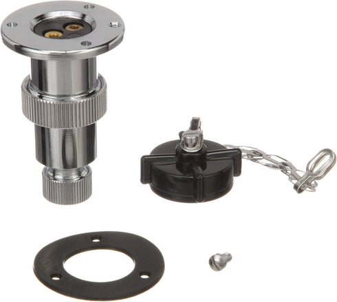 Seachoice 10161 Deck Connector – Watertight Fitting – 1-1/2 Inch Flange Diameter, 3 Amps at 12V