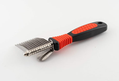 RYAN'S PET SUPPLIES Paw Brothers 12-Blade Dematting Tool for Dog Grooming, Professional Grade, Comfort Grip