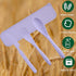 Reusable Utensils Set with Case, Portable Wheat Straw Cutlery Set, BPA-Free Knife Spoon Fork for Travel (Purple, 1)