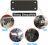 Gun Magnet Mount, 55 lb Rating, Rubber Coated Holder for Handgun, Shotgun, Rifles, Revolvers