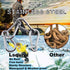 Spring Snap Hook, Lsqurel 304 Stainless Steel Carabiner Clips, Heavy Duty Quick Link for Camping & Hiking