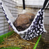 Pet Cage Hammock - Round Dot Tower Zebra Leopard Pattern Warm Hanging Bed, Soft Plush Cotton for Cat Cage