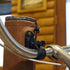 Tourbon Bike Handlebar Pouch, Canvas and Leather Bicycle Water Bottle Drink Cup Holder