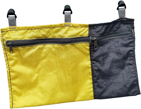 Hammock Organizer Bag, Portable Storage Container for Camping, Climbing, Hiking, Outdoor Sports, Yellow