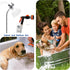 Dog Shower Attachment Water Hose Nozzle Sprayer Set with Metal 3-Way Diverter & 6.6 Ft Long Hose