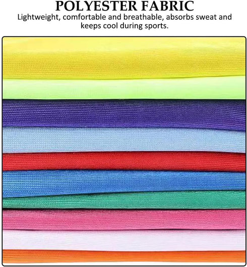 Set 6 Scrimmage of Colorful Vests for Kids and Adults - Perfect for Basketball and Soccer