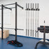 Vertical Barbell Mount Rack, Olympic Barbell Hanger, Double Barbell Holder Wall Mount, Space Saving Garage Gym