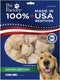 Pet Factory 100% Made in USA Beefhide Dog Chew Treats, 4" Knotted Bones, Natural Flavor, 18 Count/1 Pack.
