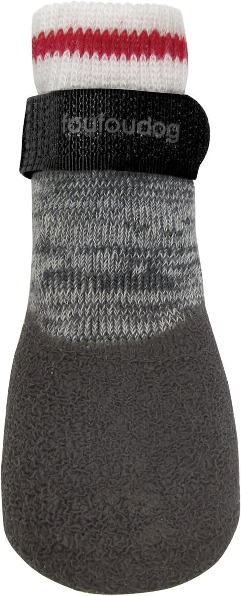 FouFou Dog 61510 2017 Heritage Rubber Dipped Socks, X-Small