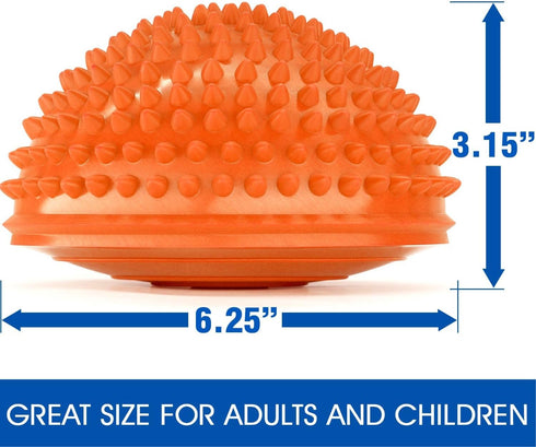 Yes4All Hedgehog Balance Pods for Exercise, Core Body Balancing, Balance Pods for Kids & Adults with Hand Pump - Set of 6 by Yes4All