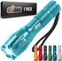 Gorilla Grip Powerful LED Flashlight - 750 FT Water Resistant with 5 Adjustable Modes - High Lumens Ultra Bright Mini