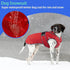 MIGOHI Reflective Waterproof Dog Coat, Medium, Red, Fleece Lined