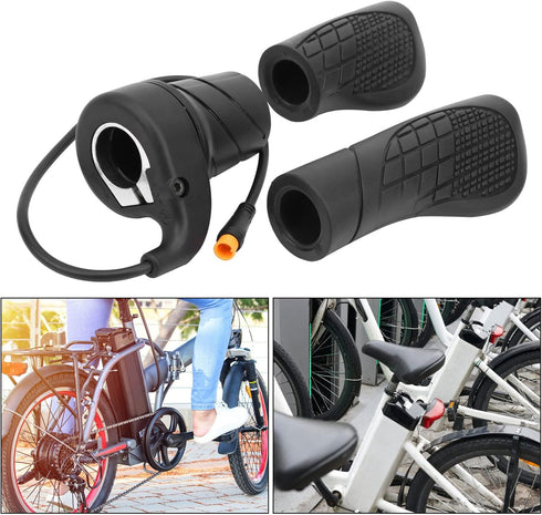 Waterproof Half Throttle Grip for Electric Scooter, Universal Throttle Handle for E Bike Mountain Bike
