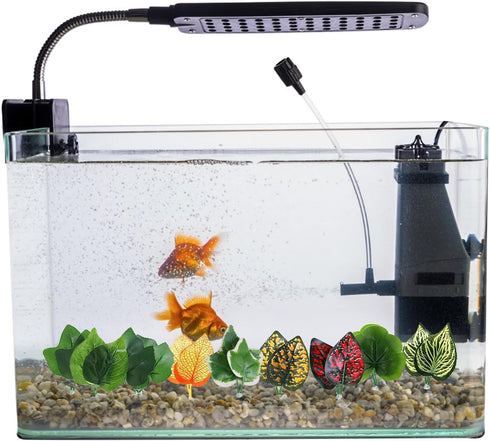 2PCS Betta Fish Tank Decorations, Leaf Hammock Spawning Pad for Aquatic Plant Aquariums.