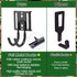 PAMASE Tree Stand Gear Hangers with 3 Metal Hooks, Thick Strap Bow Hanger for Hunting Equipment