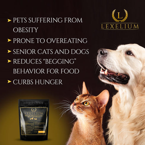 Organic Weight Management Supplement for Cats & Dogs, 100% Natural Powder, Helps with Weight Loss, 200 Grams