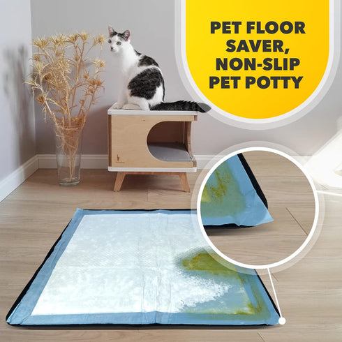 24 24 Skywin TidyFriend Dog Pee Pad Holder Tray - Fits Up to x Pee Pad Holder for Dogs - Stable Grip, Raised Edges