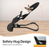 Philipreba 33LBS 31x 15x 16 inch Foldable Pet Rocking Chair, Portable Pet Rocker Bed with Ramp, French Bulldog Rocking
