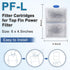 driamor 24 Pack PF-L Fish Tank Filter Cartridges for TOP FIN PF20, PF30, PF40, PF75 Power Filters