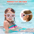 Kids Snorkel Set, Anti-Fog Diving Mask, Swimming Goggles, Dry Top Snorkel Equipment for Youth 5-10 Years