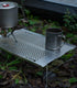 Backpacking iClimb Mini Solo Folding Table Ultralight Compact for Camping Hiking Beach Picnic (Silver - S)