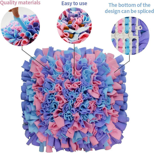 LIVEKEY Pet Snuffle Mat for Dogs, Dog Feeding Mat, Nosework Training Mats for Foraging Instinct Interactive Puzzle Toys