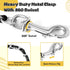 Chew Proof Chain Dog Leash, Heavy Duty Metal Chain & Nylon Rope with Padded Handle for Medium Large Dogs Training