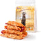 Pawmate Dog Treats Double Sweet Potato & Chicken Wraps, Healthy Chicken Jerky