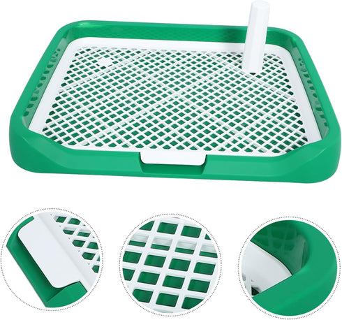 PENIKOKO Dog Toilet Indoor Potty Tray Multi-Functional Dog Pee Potty for Small Easy to Clean Design Reduces Floor