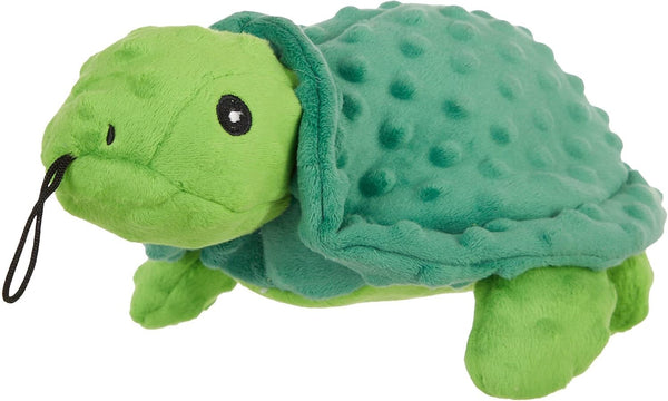 Petlou Sqeaky Plush Durable Dog Toys, 12 Inch Dotty Friends Turtle in Multi-Colour