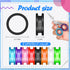 24 Pcs Silicone Scissors Finger Rings Soft Dog Grooming Scissors Accessories Pet Grooming Shear Finger Ring Thumb Inserts Grips for Dog Hair Cutting, 8 Colors