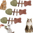 Generic 3PCS Purrident New Creative Fish Bone Cat Toys-Fix Your Cats Dental Health,Natural