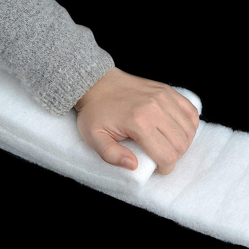 Aquarium Filter Sponge Foam Pad - Biochemical Cotton Filter Media Roll, Cut to Fit Fish Tank, 39.4"x 4.7" x 1.2" White