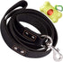 ADITYNA Heavy Duty Leather Dog Leash, 6 ft x 1", Strong and Soft Training Leash for Large Dogs, Black