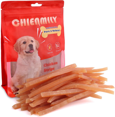 Chicken Jerky Strips Dog Treats, Low Fat, Training Treats for Small Medium and Large Dogs, 11.6 oz