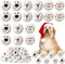 Syhood 60 Pcs Christmas Snowball Dog Toys - Plush Snowballs for Dogs - Indoor Outdoor Santa Elk Gifts for Small and