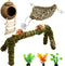 6 PCS Hermit Crab Accessories Large Bendable Moss Hermit Crab Climbing Toys