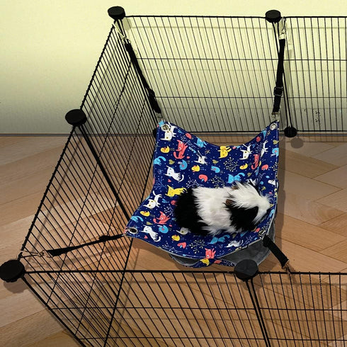 Ferret Rat Hammock Bed Nation Cage Accessories Kit Set for Guinea Pig Ferret, 13.8inch Hideouts Cave