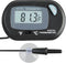 SunGrow Digital Betta Thermometer for Tropical Aquarium Fish, Black Color, 1 pc with Suction Cups and Battery