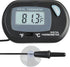 SunGrow Digital Betta Thermometer for Tropical Aquarium Fish, Black Color, 1 pc with Suction Cups and Battery