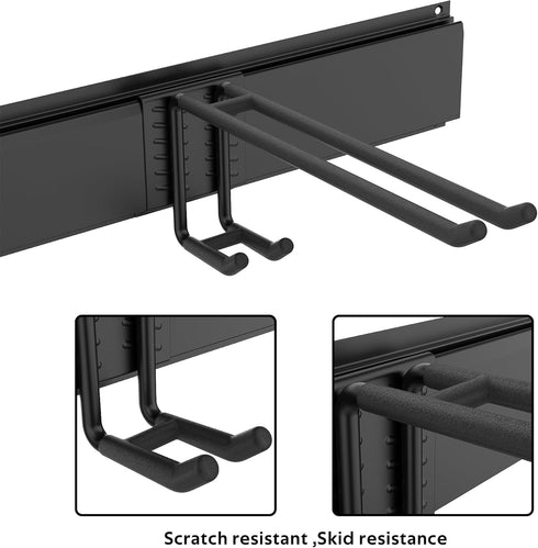 Ultrawall Ski Rack for Wall Mounted Storage, 10 Pairs of Skis Holder, Garage Organizer System, Holds Up to 300lbs