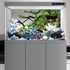 AWERT 48x18 inches Branches Aquarium Background, Stone River Bed & Lake Fish Tank Background, Green Algae Vinyl